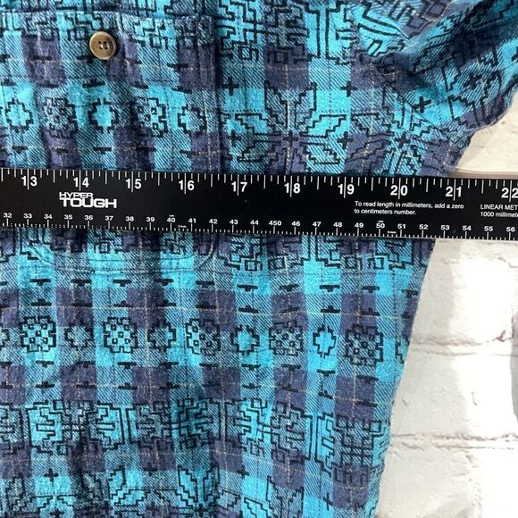 Aeropostale Southwest Print Button Up Medium - Picture 5 of 6